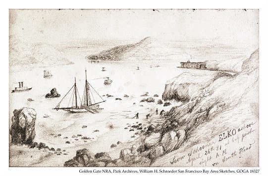 Elko 1881 The Elko shipwreck.