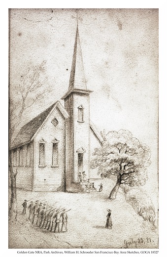 Church on Angel Island 1881 Church on Angel Island 1881
