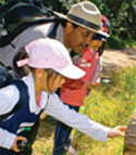 Students on Sensible Habitats with Park Ranger Rik Penn