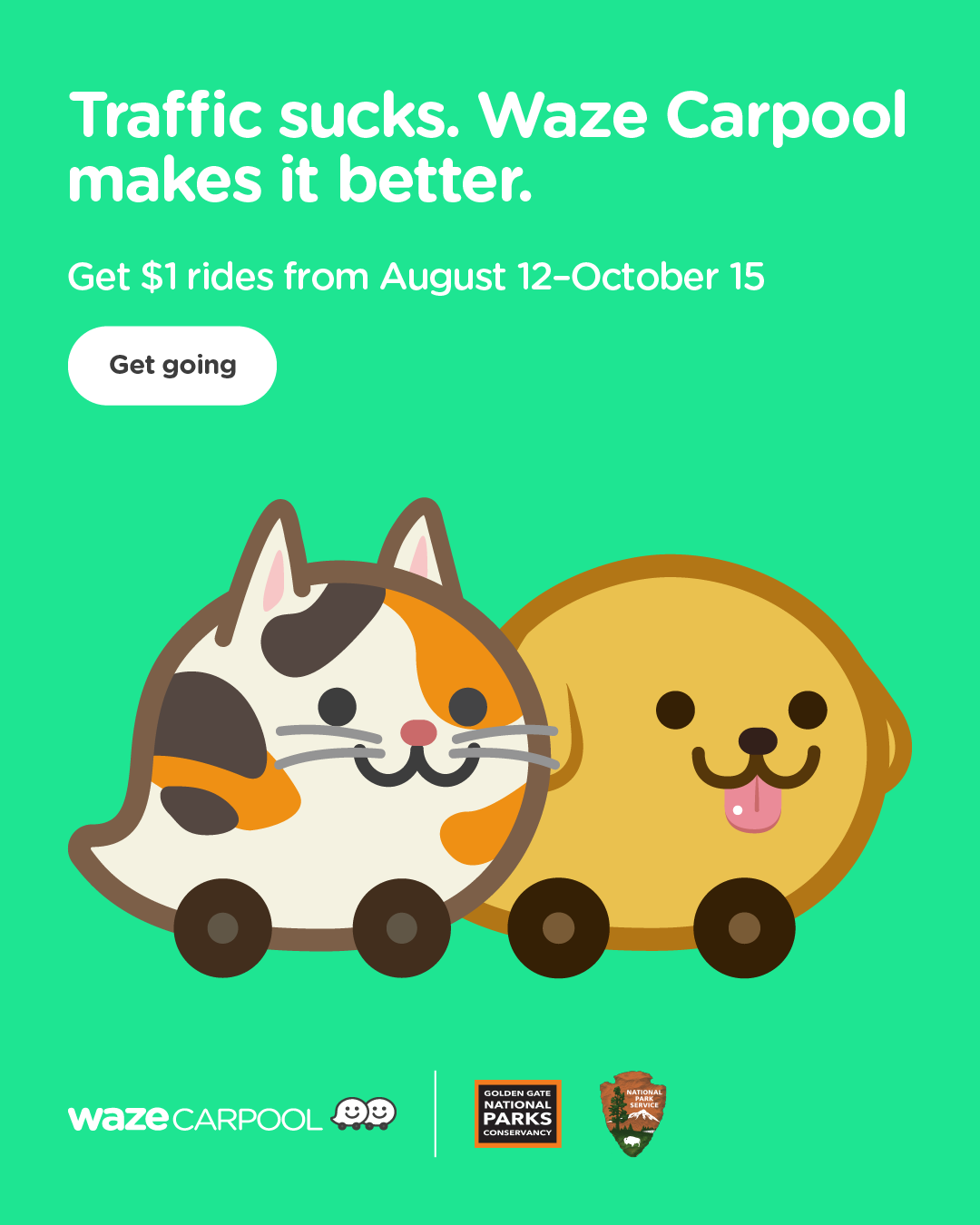 Graphic for Waze carpool promotion