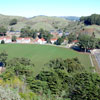 aerial of Fort Baker main parade ground