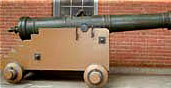 Photo of San Martin cannon, located at Fort Point.