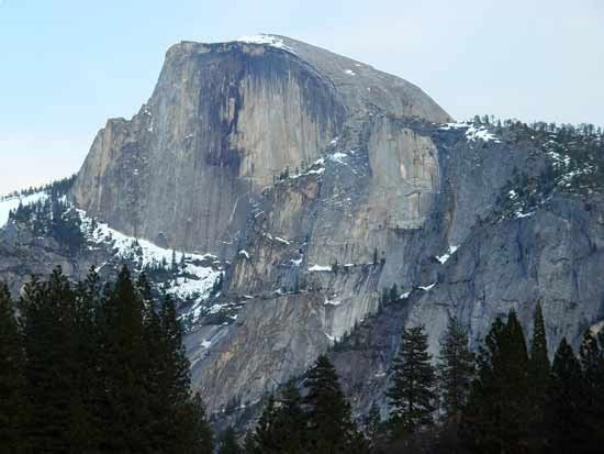 Half Dome is composed of granodiorite.