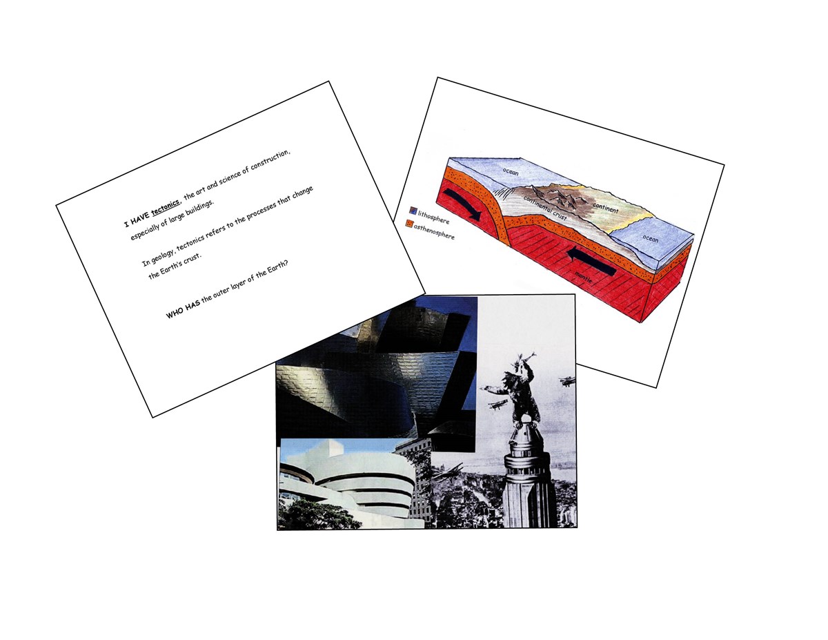 Examples of I Have Tectonic cards Examples of I Have Tectonic cards