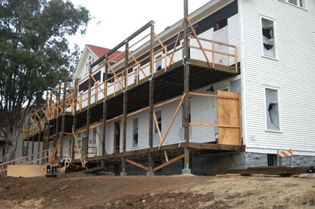 Fort Baker new porches under construction