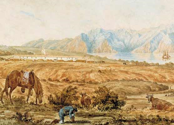 Early illustration of Mexican Presidio