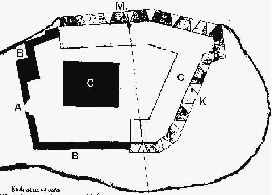 Drawing of Castillo de San Joaquin plan