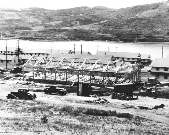 Fort Cronkhite under construction