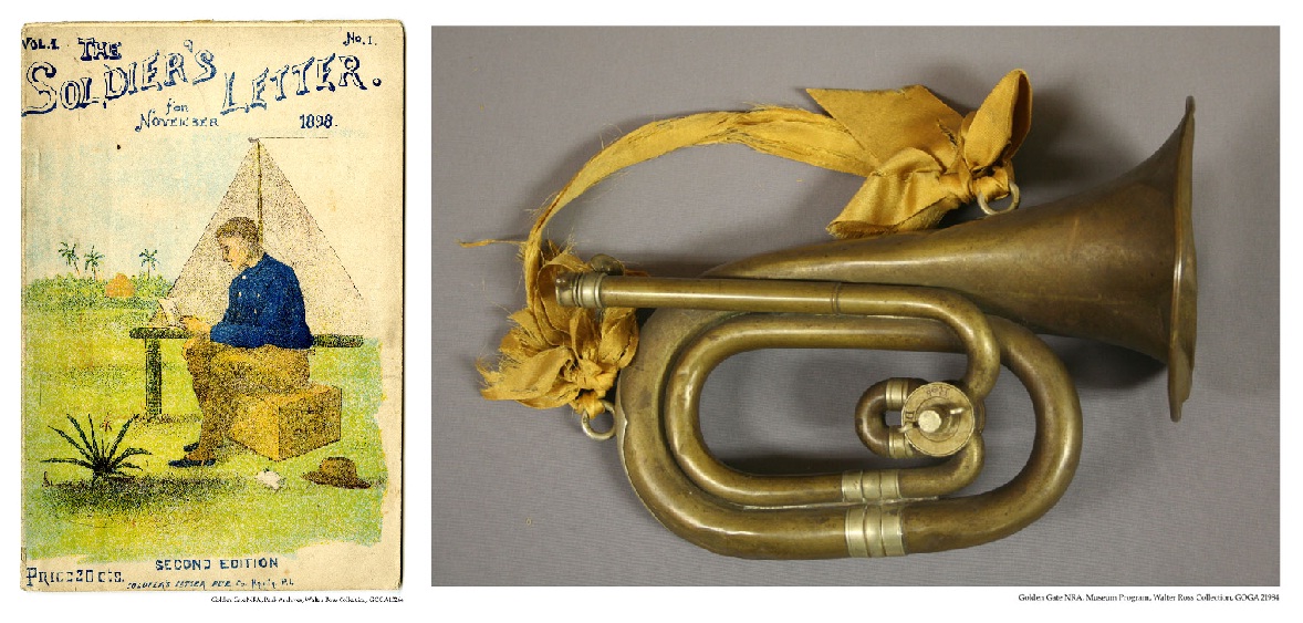 GOGA 13264 Walter Ross Collection The Soldier's Letter Nov 1898 & bugle