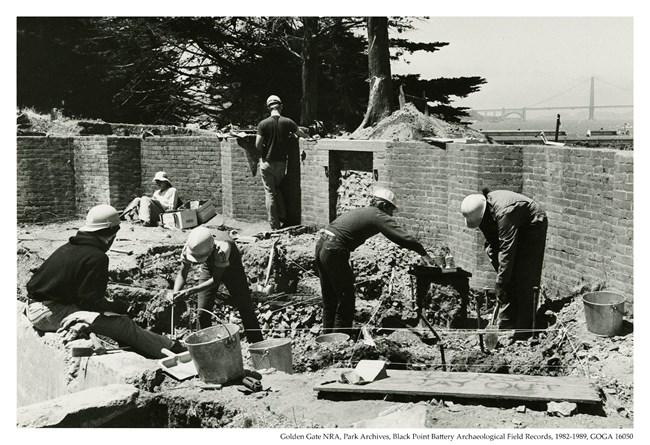 Black Point Battery Archeological dig