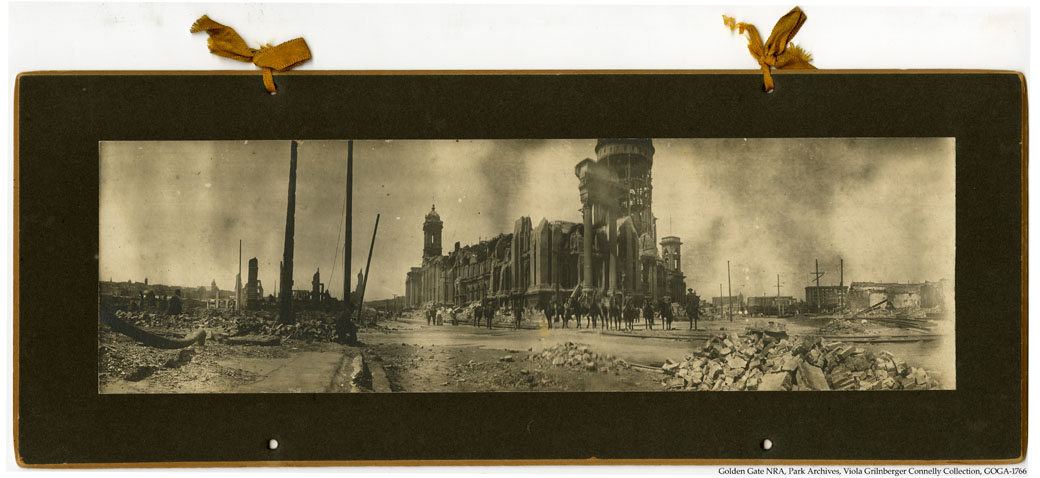 GOGA-1766 Viola Grilnberger Connelly Collection SF EQ&F Panormic with Cavalry Soldiers