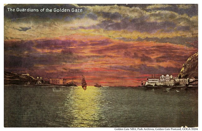 golden gate postcard
