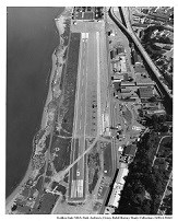 Aerial view of crissy field runway c1964-68