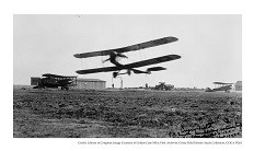 Crissy Field History Study Collection Plane landing from transcontinental reliability and endurance test 1919