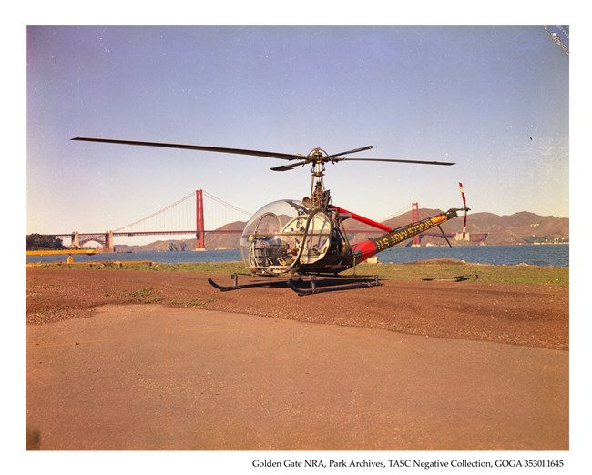 Helicopter on Crissy Field 1960