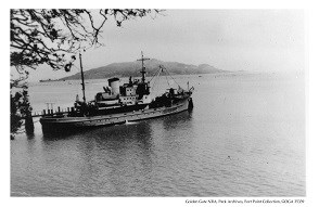 The Mine Planter Leos Boat at Ft Baker