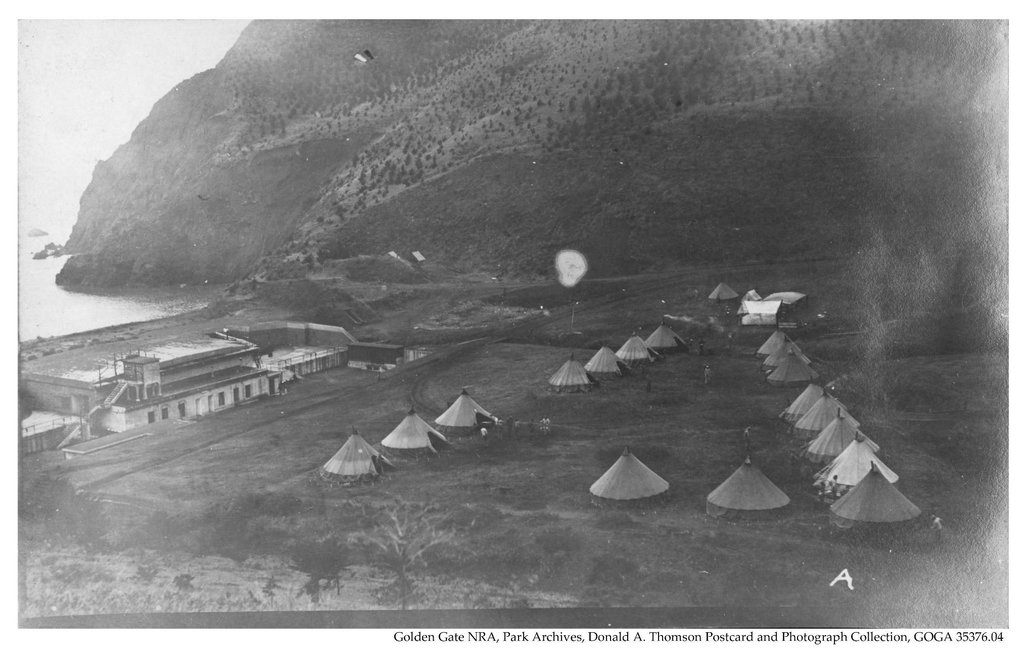 Fort Barry main post tree plantings ca. 1918 Fort Barry main post tree plantings ca. 1918