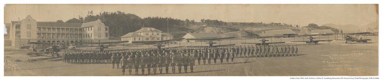 91st Observation Squad at Crissy Field in 1921