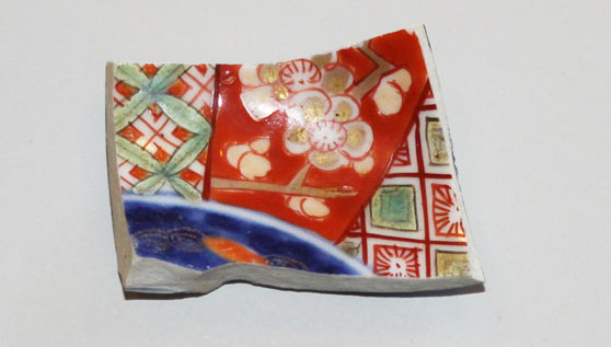 small piece of decorative porcelain