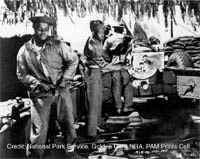 photo of the all African-American 54th Coast Artillery Regiment