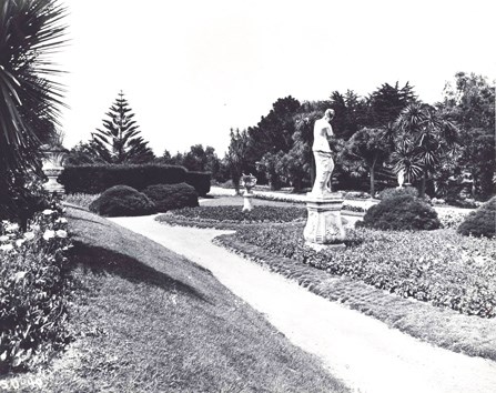 historic image of Sutro Heights decorative pathway