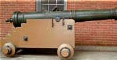 Photo of San Martin cannon, located at Fort Point.