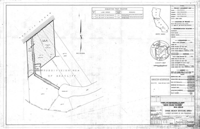 A map of a temporary encampment area for troops at the China Beach Bivouac Area from a  1949 audit, U.S. Army Corps of Engineers.