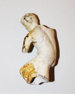 image of rear of historic sculpture