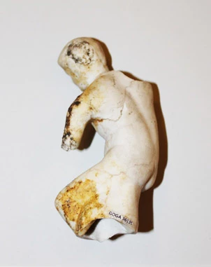 image of rear of historic sculpture