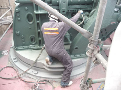 last coat of paint on historic cannon