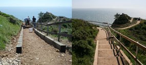New Stairs Built at Muir Beach Overlook. New Stairs Built at Muir Beach Overlook.