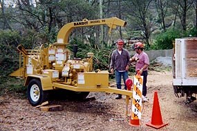 Chipper for the Muir Beach Chipping Program