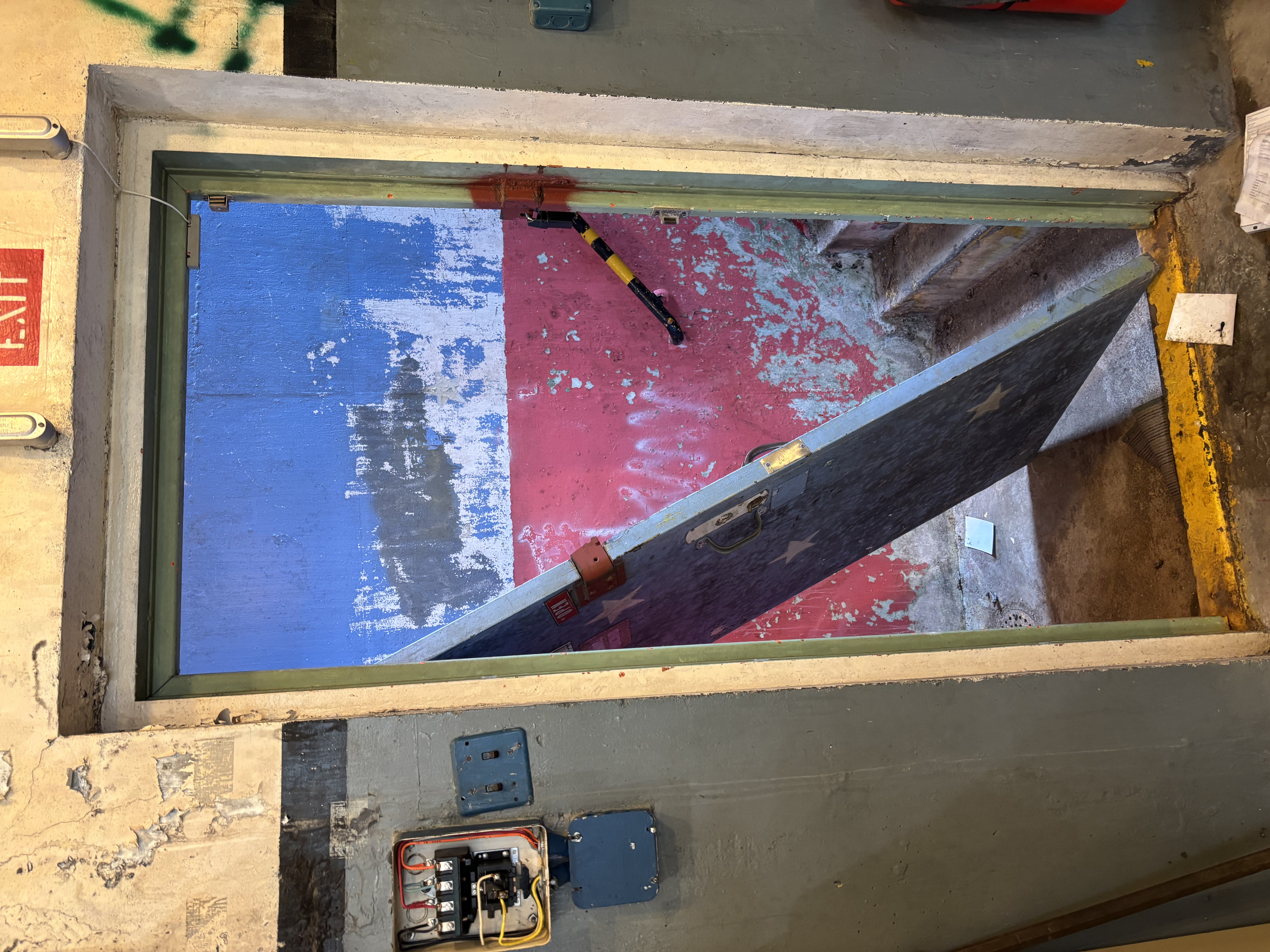 Broken door at Nike Missile magazine.