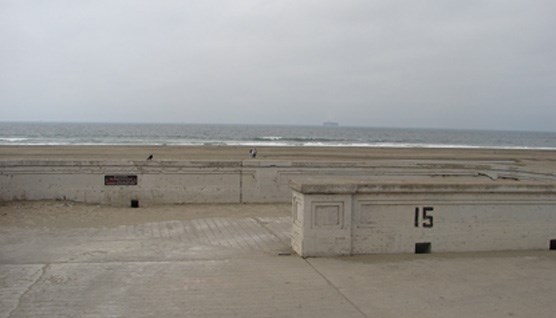 Boat ramp at stairwell 15 at Ocean Beach.