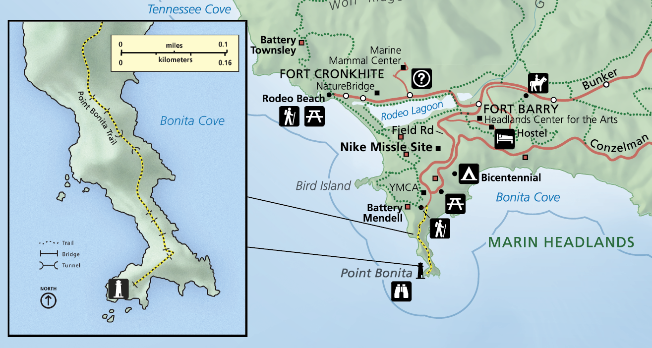 Point Bonita Lighthouse Trail Map