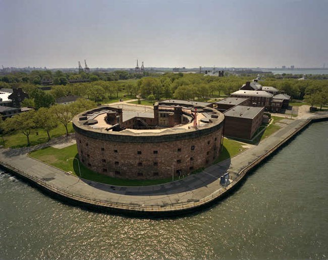 Aerial of Castle Williams
