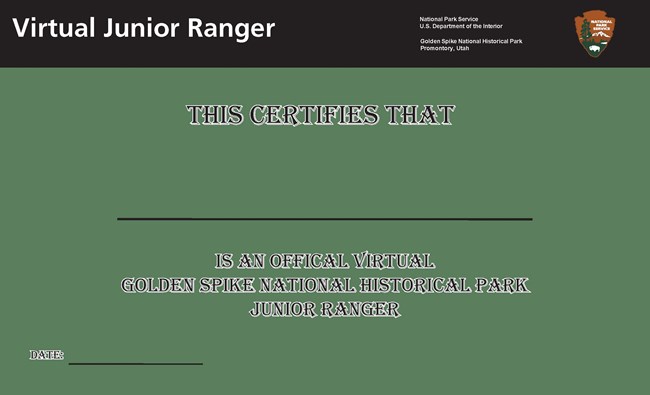 CERTIFICATE V JR RANGER