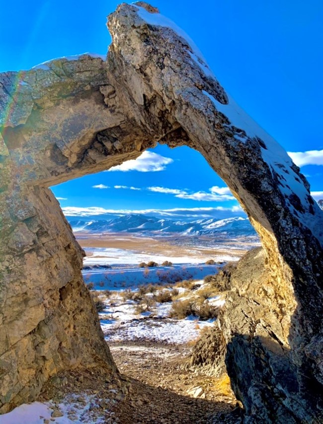 Sunny Winter Day at Chinese Arch on the East Auto Tour