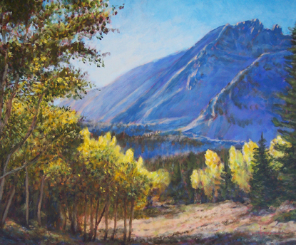 Mike Hess painting - Jeff Davis Peak