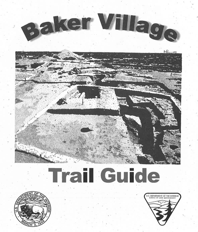 A partially excavated archaeological site. Logo: U.S. Department of the Interior: March 3, 1849. Logo: U.S Department of the Interior: Bureau of Land Management.