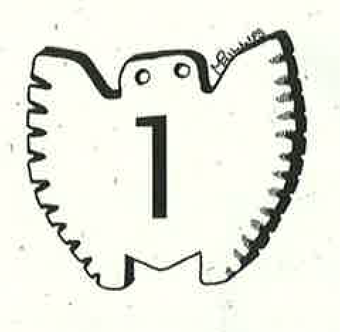 A symbol with the number 1