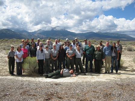 2016 Great Basin staff standing in front of mountains 2016 Great Basin staff standing in front of mountains