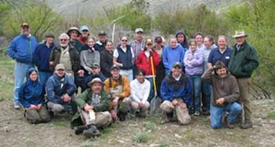 A group of students and GNBP staff worked to introduce Bonneville cutthroat trout to Snake Creek. A group of students and GNBP staff worked to introduce Bonneville cutthroat trout to Snake Creek.