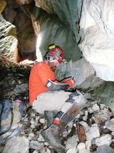 Researchers in GRBA caves