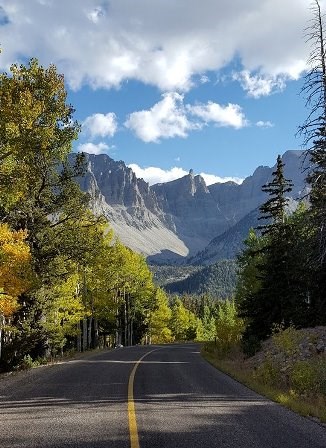 Wheeler Peak Scenic Drive with a view of the mountains