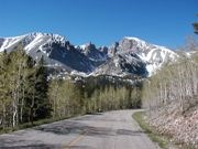 Wheeler Peak Scenic Drive with mountains in the background Wheeler Peak Scenic Drive with mountains in the background