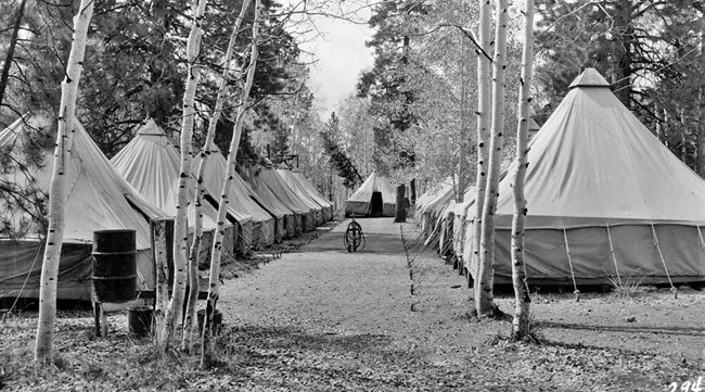 Camp of CCC Company 818 on the North Rim