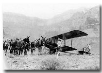 ONLY AIRPLANE TO LAND WITHIN THE CANYON AT PLATEAU POINT 1922