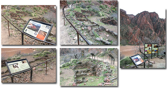Wayside Exhibits Installed at the Bright Angel Site during March 2010