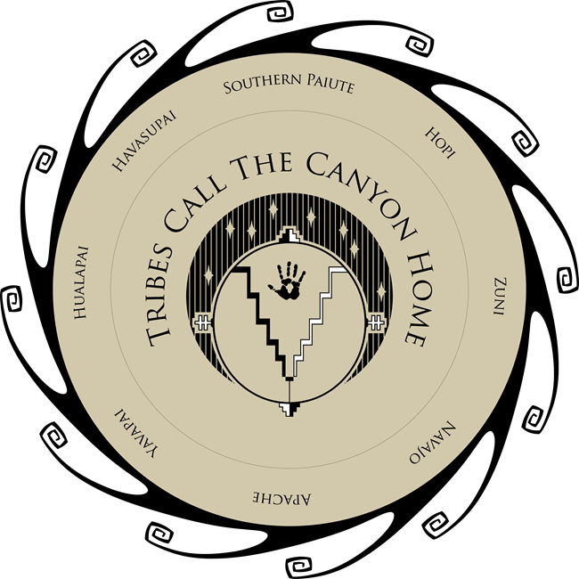 Tribal Medallion representing the 11 traditionally associated Tribes of Grand Canyon